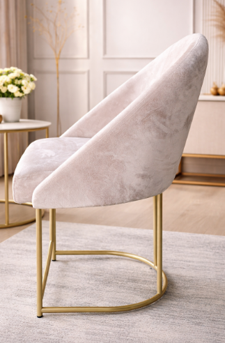 Poltrona LUA FENDI de Luxo revestimento em VELUDO - Imagem 3