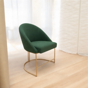 Poltrona LUA VERDE MUSGO de Luxo revestimento em VELUDO