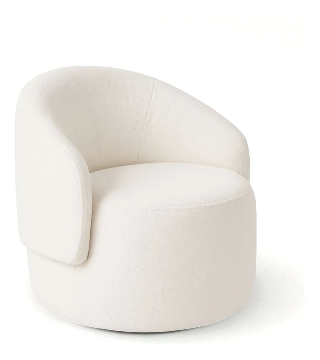 Poltrona Decorativa COLLI OFF WHITE Sala Quarto Salão Aconchegante Recepção - Imagem 2