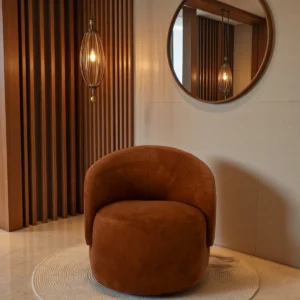 Poltrona Decorativa COLLI TERRACOTA Sala Quarto Salão Aconchegante Recepção