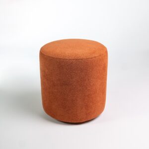 Puff Perse Redondo Decorativo Banqueta Tecido Boucle